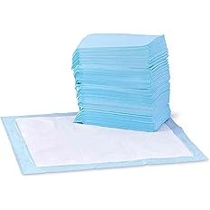 Basics Dog and Puppy Pee Pads, 5-Layer Leak-Proof Super Absorbent, Quick-Dry Surface, Potty Training