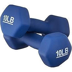 Basics Neoprene Dumbbell Hand Weights for Exercise and Muscle Toning