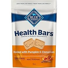 Blue Buffalo Health Bars Crunchy Dog Biscuits, Oven-Baked with Natural Ingredients, Pumpkin & Cinnam